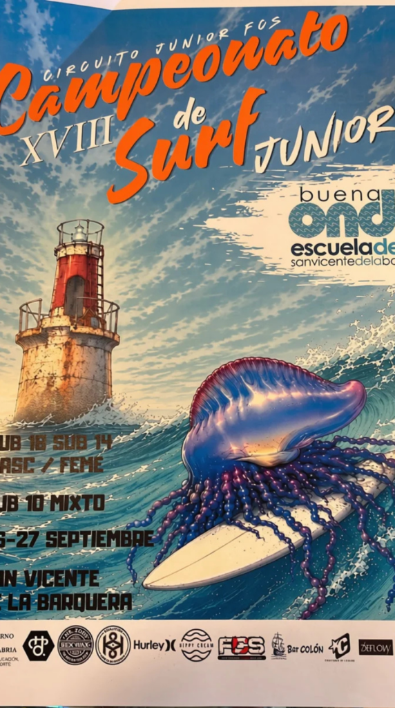 Campeonato del circuito cántabro de surf Junior 2026