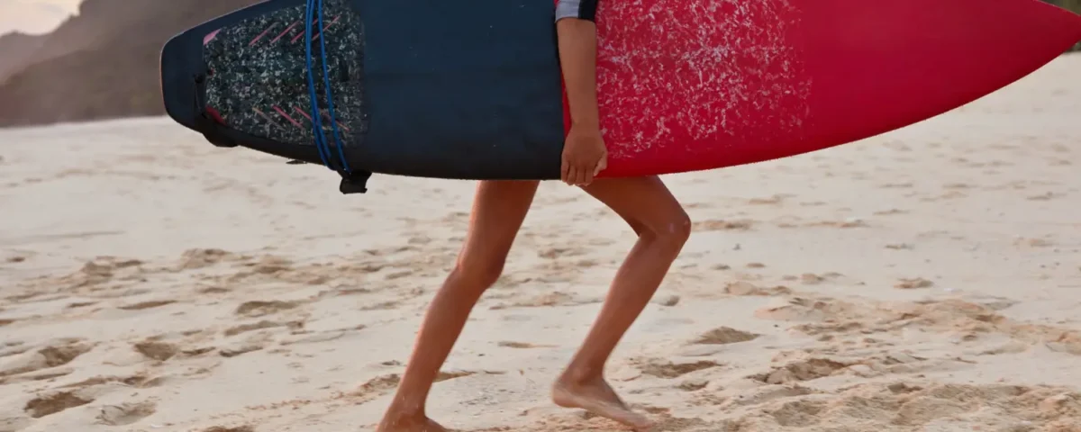 Entrenamiento de surf fuera del agua